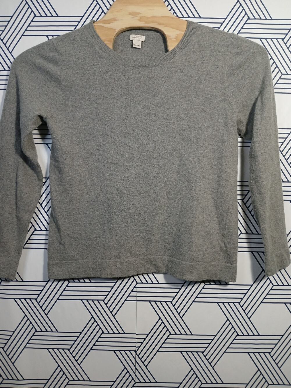 J.Crew Wool Blend Scoop Neck Sweater Quiet Luxury Old Money Minimalist Cozy Knit
